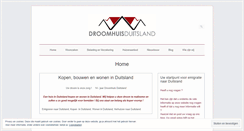 Desktop Screenshot of droomhuisduitsland.com