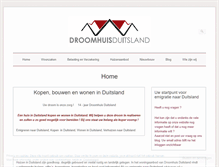 Tablet Screenshot of droomhuisduitsland.com